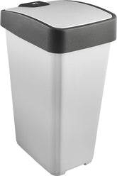 ValueX Bin Base and Roll Top Lid Metallic 48 Litre